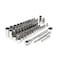 Crescent 57 Piece 3/8" Drive 6 and 12 Point Standard & Deep SAE/Metric Mechanics Tool Set CSWS10C - alternate 3