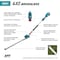 Makita Cordless Battery-Powered Hedge Trimmer, Double-Sided 20 in L Blade, 18V Electric, 18 V XNU01Z - alternate 8