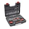 Crescent 84 Piece 1/4" & 3/8" Drive 6 & 12 Point Standard & Deep SAE/Metric Mechanics Tool Set CTK84C - alternate 4