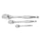 Gearwrench 3 Piece 1/4", 3/8" & 1/2" Drive 90-Tooth Teardrop Ratchet Set 81206T - alternate 1
