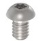 Zoro Select 1/4"-20 x 3/8 in Torx Button Standard Machine Screw, Unfinished A286 Stainless Steel ZBM386-286 - alternate 1