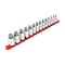 Tekton 1/2 Inch Drive Hex Bit Socket Set with Rail, 14-Piece (6-19 mm) SHB92102 - alternate 1
