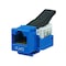 Monoprice Datacom Jack, Cat6, Tooless, Blue 1040 - alternate 5