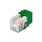 Monoprice Datacom Jack, Cat6, Punch Down, Green 5380 - alternate 5