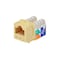 Monoprice Datacom Jack, Cat6, Punch Down, Beige 5381 - alternate 6