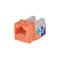 Monoprice Datacom Jack, Cat6, Punch Down, Orange 5382 - alternate 2