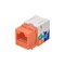 Monoprice Datacom Jack, Cat6, Punch Down, Orange 5382 - alternate 3