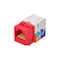 Monoprice Datacom Jack, Cat6, Punch Down, Red 5383 - alternate 4