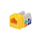 Monoprice Datacom Jack, Cat6, Punch Down, Yellow 5385 - alternate 8