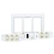 Monoprice A/V Wallplate, 3-Gang, 7.1 Stereo, White 6907 - alternate 3