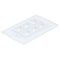 Monoprice WallPlate, Blank, 6 Hole, White 6733 - alternate 3