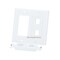 Monoprice WallPlate, Blank, 4 Hole, 2 Gang, White 6831 - alternate 4