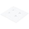 Monoprice WallPlate, Blank, 4 Hole, 2 Gang, White 6831 - alternate 6