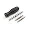 Tekton 6-in-1 Phillips/Slotted Driver (No. 1 x 3/16 in., No. 2 x 1/4 in., Black) DMS14001 - alternate 6