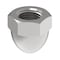 Zoro Select Low Crown Cap Nut, 1/2"-20, 18-8 Stainless Steel, Plain, 0.813 in H, 3 PK CPB249 - alternate 4