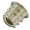 Zoro Select Hex Drive Threaded Insert, 1/4"-20 Int Thrd Sz, 25/64 in L, 7/16 in Dia., Zinc Alloy, Plain, 50 PK 901420-10-PK50 - alternate 3