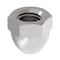 Zoro Select Low Crown Cap Nut, 5/8"-11, 18-8 Stainless Steel, Plain, 1 in H, 2 PK CPB252 - alternate 3