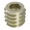 Zoro Select Hex Drive Threaded Insert, 1/4"-20 Int Thrd Sz, 25/64 in L, 7/16 in Dia., Zinc Alloy, Plain, 50 PK 801420-10-PK50 - alternate 1