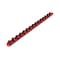 Tekton 1/2 Inch Drive x 18 Inch Socket Rail, 15 Clips (Red) OSR23115 - alternate 1