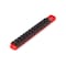 Tekton 1/4 Inch Drive x 8 Inch Socket Rail, 13 Clips (Red) OSR01113 - alternate 1