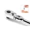 Tekton 1/4, 3/8, 1/2 Inch Drive Flex Head Quick-Release Ratchet Set, 3-Piece (6, 8, 10-1/2 in.) SRH92103 - alternate 7