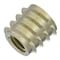 Zoro Select Hex Drive Threaded Insert, 5/16"-18 Int Thrd Sz, 33/64 in L, 35/64 in Dia., Zinc Alloy, Plain, PK50 851618-13-PK50 - alternate 4