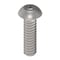 Zoro Select No. 6-32 x 1/2 in Torx Button Standard Machine Screw, Unfinished A286 Stainless Steel ZBM128-286 - alternate 1