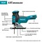 Makita Jigsaw, 3500 stroke/min, 18 V DC XVJ01Z - alternate 2