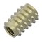 Zoro Select Hex Drive Threaded Insert, M4-0.70 Int Thrd Sz, 10 mm L, 7.391 mm Dia., Zinc Alloy, Plain, 50 PK 800407-10-PK50 - alternate 4