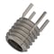 Zoro Select Key Locking Thread Insert, Thin Wall, 4 Keys, 3/8"-16 Int Thrd Sz, 1/2"-13 Ext Thrd Sz, 10 PK 217-076324 - alternate 3