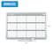 Mastervision Calendar Planning Board, Steel, 38 in, 50 in, Aluminum Frame, White/Gray, Matte GA05106830 - alternate 2