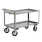 Little Giant Raised Handle Utility Cart, Steel, 2400 lb Load Capacity, 2 Shelves, 65 1/2 in L, 30 in W, 36 in H GL30608MRFL - alternate 4