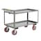 Little Giant Raised Handle Utility Cart, Steel, 2400 lb Load Capacity, 2 Shelves, 65 1/2 in L, 30 in W, 36 in H GL30608MRFL - alternate 1