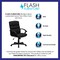 Flash Furniture Leather Task Chair, 17-1/2" to 21-1/2", Black GO-1004-BK-LEA-GG - alternate 4