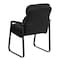 Flash Furniture Contemporary Executive Side Reception Chair, Black Back, 24 in W 26" L 36" H, Curved Padded GO-1156-BK-GG - alternate 3