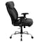 Flash Furniture Hercules Office Chair, Black Back, 29 in W 29" L 45-1/2" H, Adjustable Padded, Leather Seat GO-1235-BK-LEA-A-GG - alternate 3