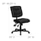 Flash Furniture Leather Task Chair, 22 1/4-, No Arm, Back, Seat, Frame: Black GO-1574-BK-GG - alternate 9