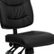 Flash Furniture Leather Task Chair, 22 1/4-, No Arm, Back, Seat, Frame: Black GO-1574-BK-GG - alternate 3