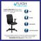 Flash Furniture Vinyl Contemporary Chair, 16-3/4" to 21-3/4, Fixed Arms, Black GO-1691-1-BK-A-GG - alternate 6