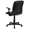 Flash Furniture Vinyl Contemporary Chair, 16-3/4" to 21-3/4, Fixed Arms, Black GO-1691-1-BK-A-GG - alternate 2