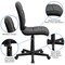 Flash Furniture Vinyl Contemporary Chair, 16-3/4" to 21-3/4, Black GO-1691-1-BK-GG - alternate 4
