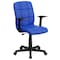 Flash Furniture Metal Contemporary Chair, 16-3/4" to 21-3/4, Fixed Arms, Blue GO-1691-1-BLUE-A-GG - alternate 4