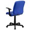 Flash Furniture Metal Contemporary Chair, 16-3/4" to 21-3/4, Fixed Arms, Blue GO-1691-1-BLUE-A-GG - alternate 8