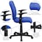 Flash Furniture Metal Contemporary Chair, 16-3/4" to 21-3/4, Fixed Arms, Blue GO-1691-1-BLUE-A-GG - alternate 7