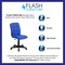 Flash Furniture Vinyl Contemporary Chair, 16-3/4" to 21-3/4, Blue GO-1691-1-BLUE-GG - alternate 8