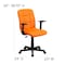Flash Furniture Metal Contemporary Chair, 16-3/4" to 21-3/4, Fixed Arms, Orange GO-1691-1-ORG-A-GG - alternate 2