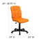Flash Furniture Vinyl Contemporary Chair, 16-3/4" to 21-3/4, Orange GO-1691-1-ORG-GG - alternate 8
