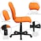 Flash Furniture Vinyl Contemporary Chair, 16-3/4" to 21-3/4, Orange GO-1691-1-ORG-GG - alternate 6