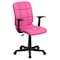 Flash Furniture Vinyl Contemporary Chair, 16-3/4" to 21-3/4, Fixed Arms, Pink GO-1691-1-PINK-A-GG - alternate 4