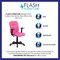 Flash Furniture Vinyl Contemporary Chair, 16-3/4" to 21-3/4, Fixed Arms, Pink GO-1691-1-PINK-A-GG - alternate 3
